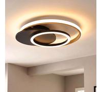 Plafonnier Lampe Design Lampe Plafond LED Lampe De Chambre Champagne Gris 38Cm