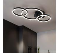 Plafonnier Lampe Design Plafonnier Clair LED Anneaux Lampe de Chambre 55cm
