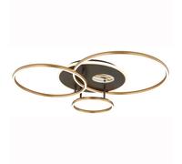 Plafonnier Lampe Design Télécommande LED 3D-Effekt Variateur Minuteur Grise Tdc