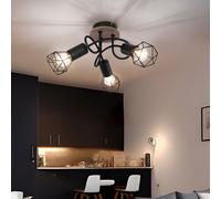 Plafonnier Lampe Holzleuchte Rondell Lampe de Salon Cage Spot Mobile