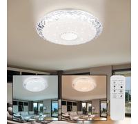 Plafonnier Lampe Kristallleuchte Smart LED Sterneneffekt Télécommande Tdc