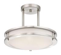 Plafonnier Lampe LED Variable Lauderdale Nickel 30 cm Chrome / Nickel brossé