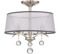 Plafonnier Lampe Luminaire de Salon Kristallakzenten Métal D 40,7cm Classique