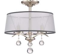 Plafonnier Lampe Luminaire de Salon Kristallakzenten Métal D 40,7cm Classique