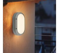 Plafonnier Lampe Murale Extérieure LED Balcon Argent Métallisé de Jardin