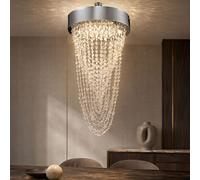 Plafonnier Lampe Plafond Cristaux LED Lampe Salle À Manger Lampe Cristal H 34 Cm