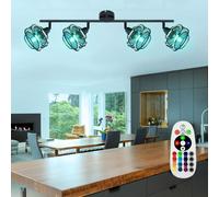 Plafonnier Lampe Plafonnier Intensité Variable RGB LED Grille Spot Tache Mobile