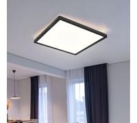 Plafonnier Lampe pour Salle de Bain Dimmable Backlight Cuisine Noir LED