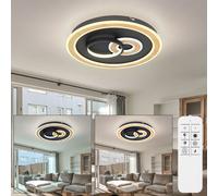 Plafonnier Lampe Salle à Manger Design Optique Bois LED Smart Léger Dimmable Tdc