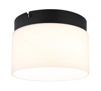 Plafonnier lampe salon lumière LED verre albâtre optique blanc CCT noir