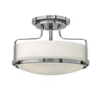Plafonnier Lampe Salon Verre Acier Chrome Rétro D 36,6Cm 3 Braises