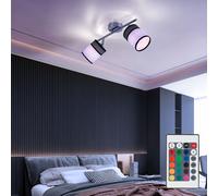 Plafonnier Lampe Spot Intensité Variable Télécommande LED Couloir L 51cm