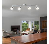 Plafonnier Lampe Spot Réglable Lampe De Chambre Chromé L 80Cm