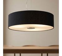 Lampe Pendante En Tissu Noire Pour Éclairage De Salle À Manger