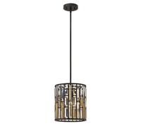 Plafonnier Lampe Suspension Cristaux Acier Bernsteinperlen D 26 CM