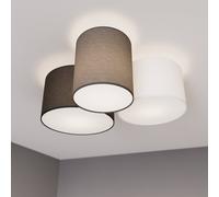 Lindby - Laurenz 3 Plafonnier Grey/White/Brown