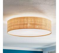 Plafonnier Leano Eko-Light, dimmable, bois clair, Salon / Salle à manger, Bois, Plafonnier