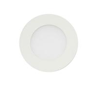Plafonnier LED - 12 W - Blanc chaud (~ 3000 K) - Plafonnier rond plat - Blanc chaud 4 Watt Blanc chaud