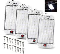 Plafonnier LED 12V pour camping-car avec interrupteur Plafonnier pour camping-car Eclairage intérieur LED pour RV Camping Auto Caravane Bateau(4pcs)