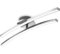 Plafonnier Led 12w,2 Platines Led Dont 1 Orientable,960lm,3000k Blanc Chaud,Lampe Plafond En Aluminium Brossé Pour Salon Salle À Manger Cuisine