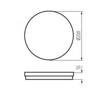 Plafonnier LED 12W CCT O W BENO ECO 38380
