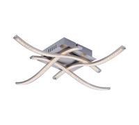 Plafonnier LED 15 watts pour salle à manger, éclairage à vagues, lampe optique en cristal