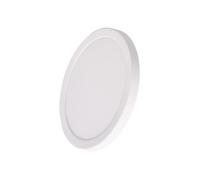 Alpinaluz Plafonnier LED blanc rond 18 W Ø225 mm - Encastrable ou de surface avec trou réglable Ø65-200 mm - IP44 Ultra fin 17 mm - CCT réglable 3000K/4000K/6000K pour salle de bain, cuisine, couloir