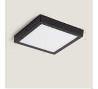 Plafonnier LED 18W Carré Aluminium 210x210 mm Slim CCT Sélectionnable Galán SwitchDimm Noir