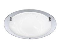 Plafonnier LED 18W éclairage de salon lampe de décoration en verre lampes satinées directes