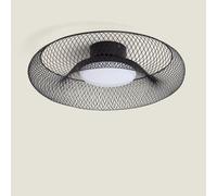 LEDKIA LIGHTING Plafonnier LED 18W Métal CCT Sélectionnable Zeiryn pour chambre, salon, cuisine M Noir