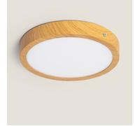 Plafonnier LED 18W Rond Aluminium Ø210 mm Slim CCT Sélectionnable Galán SwitchDimm Naturel