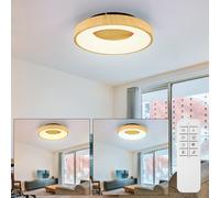Plafonnier LED 1x LED á 30W avec fonction mémoire avec 2 x optiques en bois AAA