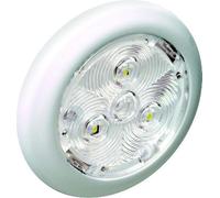 Plafonnier LED 2.75" blanc chaud, 12V, Attwood acier inoxydable 6346SS1