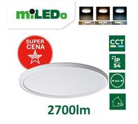 Plafonnier LED 22wcct-o-w IP54 rond 2700lm AZPO 31516