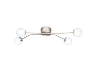 Plafonnier LED 24 watts boules en aluminium nickel mat lumière EGLO 13676