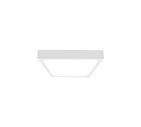 Plafonnier LED 24W 2400lm 4000K IP44 carré blanc laiteux 7628