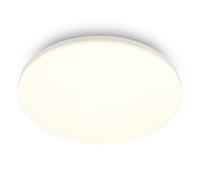 BRILONER - Plafonnier LED avec éclairage blanc chaud 3000 K, 24W, 2550lm, lustre salon, lustre chambre, luminaire, cuisine, plafonnier LED salon, 36 x 6,5 cm, blanc
