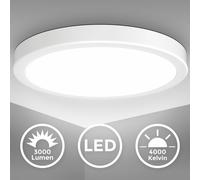 Plafonnier LED 24W 4.000K 38cm 3.000lm Blanc plafonnier salon cuisine module