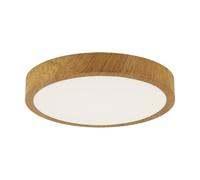 Plafonnier LED 24W Bois Chêne 38cm - Blanc Neutre 4000K - 5500K