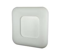 Plafonnier LED carré, intensité réglable, changement de couleur, blanc, fer, H 30 cm