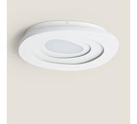 Plafonnier Led 28w Métal Cct Sélectionnable Zarek Blanc