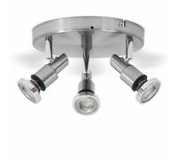 Plafonnier LED 3 spots éclairage plafond salle de bain IP44 spot luminaire GU10