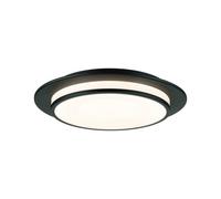 Paulmann Plafonnier LED Egron 3-Step-Dim 2700K 750lm 16W 230V Gradable Noir mat G