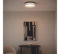 TechBrey Plafonnier LED 30W Métal Saska S Noir mat Noir mat G