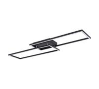 Plafonnier LED 36 watts 3 niveaux d'éclairage par interrupteur mural CCT noir opale blanc