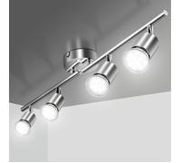 Plafonnier LED 4 Spot Orientable Éclairage de Plafond 4xGU10 Spot LED Angle Réglable Luminaire Plafonnier 220V Luminaire Inté[14]