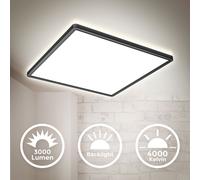 Plafonnier LED 42x42cm ultra plat éclairage indirect 22W 4000K luminaire plafond