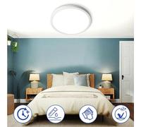 Plafonnier Led 4300lm Lampe Plafond Plat, 36W 37CM Blanc Froid Ultra-mince Rond Blanc Plafonnier Led Cuisine Salon Balcon Couloir Salle de bains Chambre à coucher