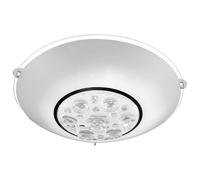 Plafonnier LED 8 watts, abat-jour rond en verre, lumière claire