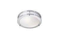 Plafonnier LED 9W, 3000K, IP44, blanc/Chrome 25 cm - Markslöjd - Täby
